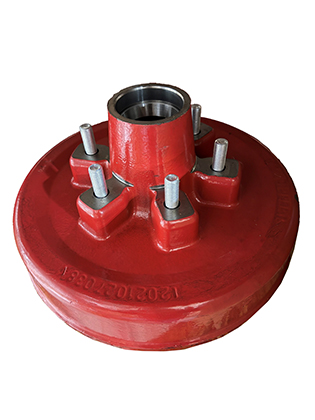 Axle - Hub/Drum - Assembly - 655 1/2 - 6000 - ABS - Red - For Krv# 721725