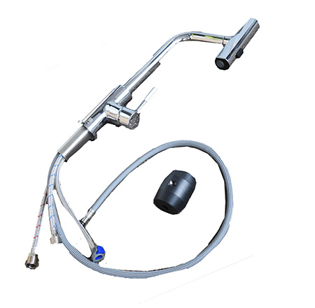 Faucet - Kitchen - Pull Down - Single Hole - Rainfall - w/Textured Handle - Polished Chrome