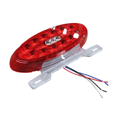 Light - Tail - 12v - LED - Oval - Combo w/LP light, Bracket, and Backup Reflector - Driver Side - 100/Bx