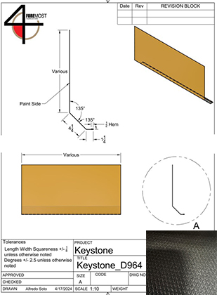 Skirt - Metal - 030 - 21" x 170" - H D-964 - Black - TC - DE