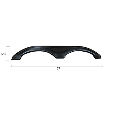 Fender - Skirt - Tandem - 77" x 12 1/2" - Cougar - HC - Black