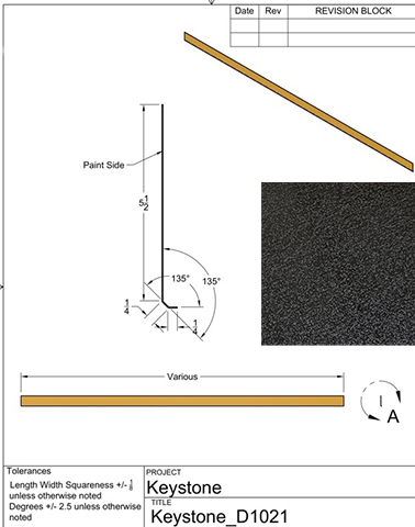 Siding - 030 - 6" x 180" - D-1021 - Black - TC - w/Film