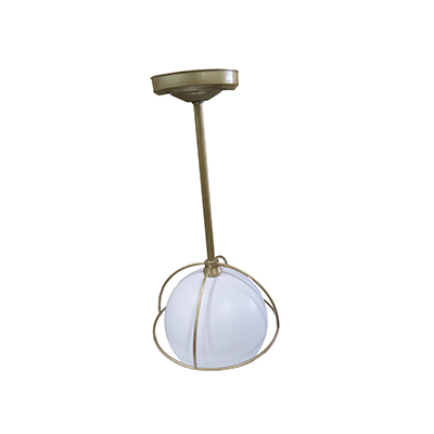 Light - Pendant - Island - 12V - 3500K - Frosted Bulb - Champagne Gold