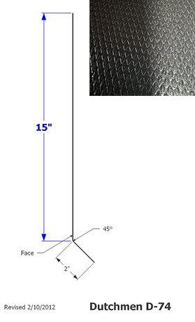 Siding - 030 - 32" x 96" - D-74 - Black - TC - DE