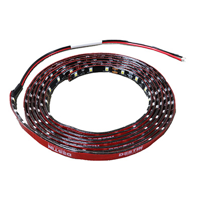 Light - Strip - 96" - LED - ETL IP65 Silicone Coating - 9" Wire Leads - VHB Adhesive - Black PCB - Cool White