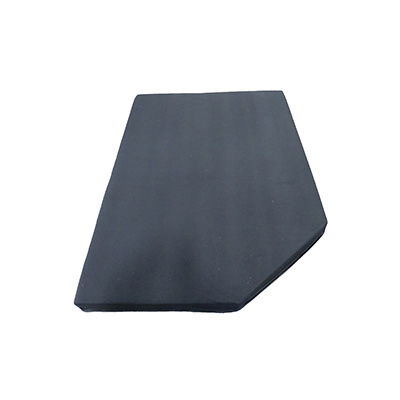 Mattress - Bunk - 3" x 50" x 72" - w/17" x 20" RH Angle - 1S-ST - Black Warp Knit