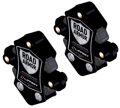 Axle - Tandem Axle Suspension Set - 3.5K-8K - Road Armor - PC Black Over E-Coat