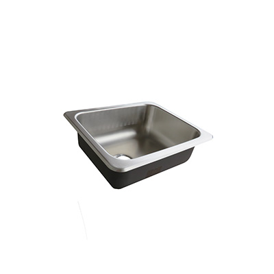 SINK, KITCHEN, 13" X 15" X 5", STAINLESS STEEL, 22
