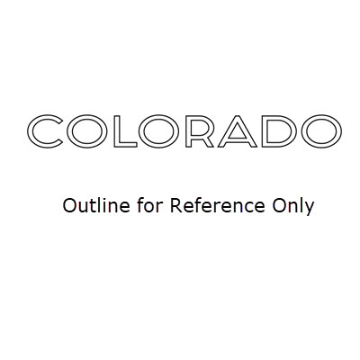 Diecut - 2025 - Colorado - Front Legend - # 16 - White