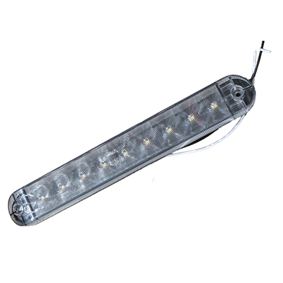 Light - Tail - 10" - LED - 12V - Backup - Clear
