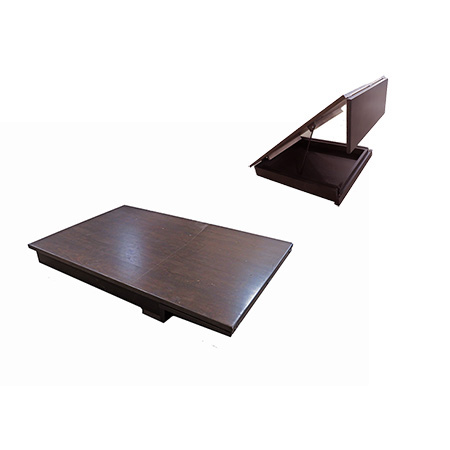 Table - Dinette - 26" x 35 1/2" - w/9" Leaf - w/Pullout Silverware Drawer - Hardwood - Maple - Bergman Cherry