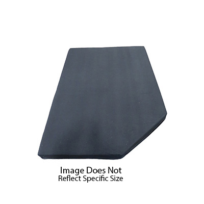 Mattress - Bunk - 3" x 54" x 74" - w/18" x 18" LH Angle - 1S-ST - Black Wrap Knit