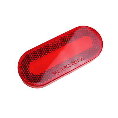 Light - Clearance - Marker - Lens Only - 12V - LED - Oblong - Glow - Red