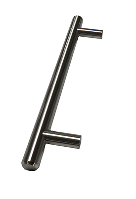 Door - Pull - 128mm - Barrel - Solid - Satin Nickel - 200/Ctn