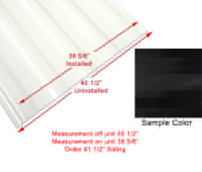 Siding - 030 - 40 1/2" x 96" - 1" Custom Mesa - REG3 - 033 Shovel Black TK - SM