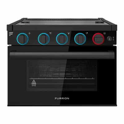 Range - 21" - 3-Burners - All Glass Range - LED Knob - FFD - Stainless Steel - Glass Finish - FGR21G3MA1B-SG