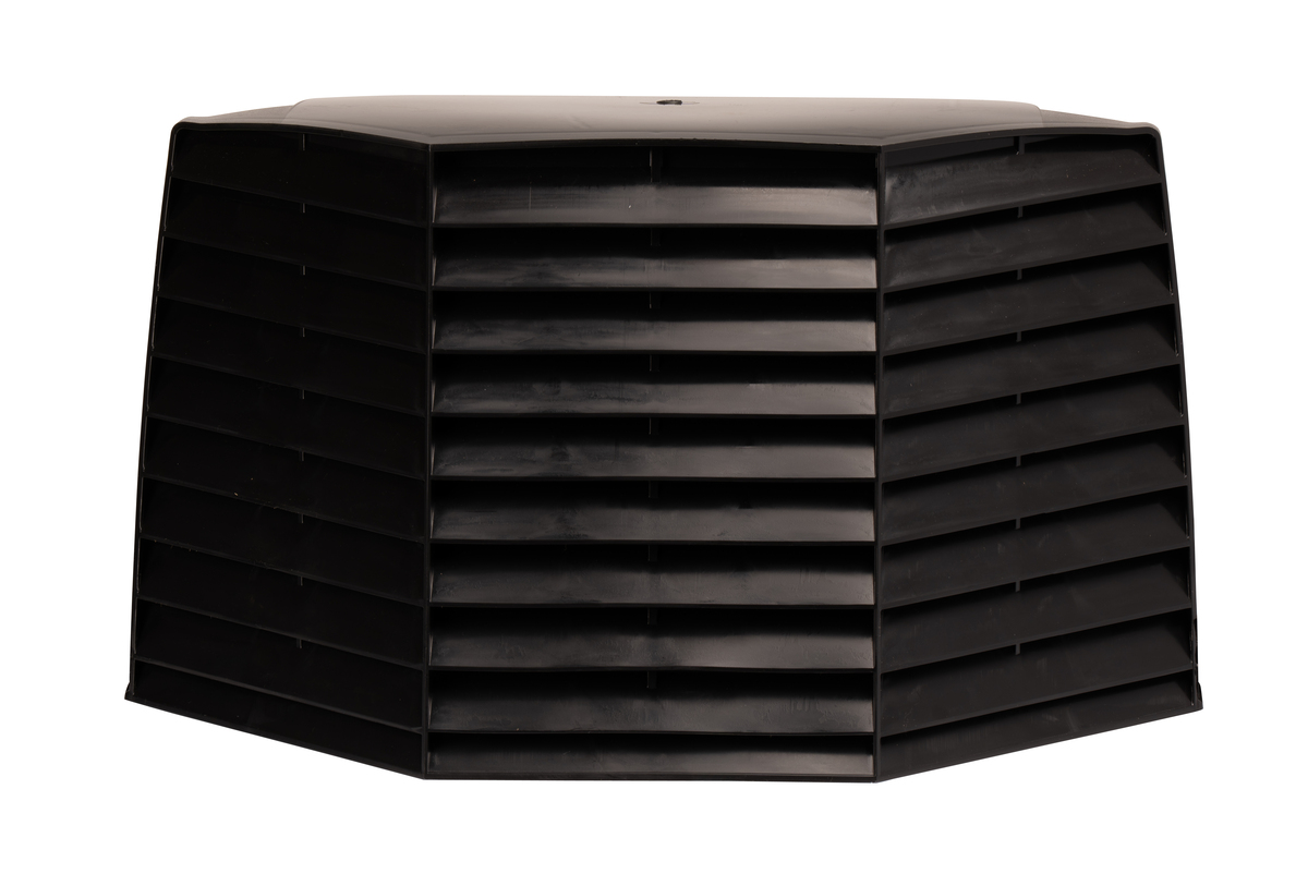 Maxxair II Vent Cover- Black, New Design, included EZ Clip Hairpins (replaces 1-64651)