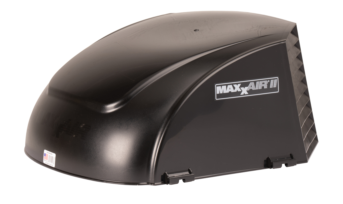 Maxxair II Vent Cover- Black, New Design, included EZ Clip Hairpins (replaces 1-64651)