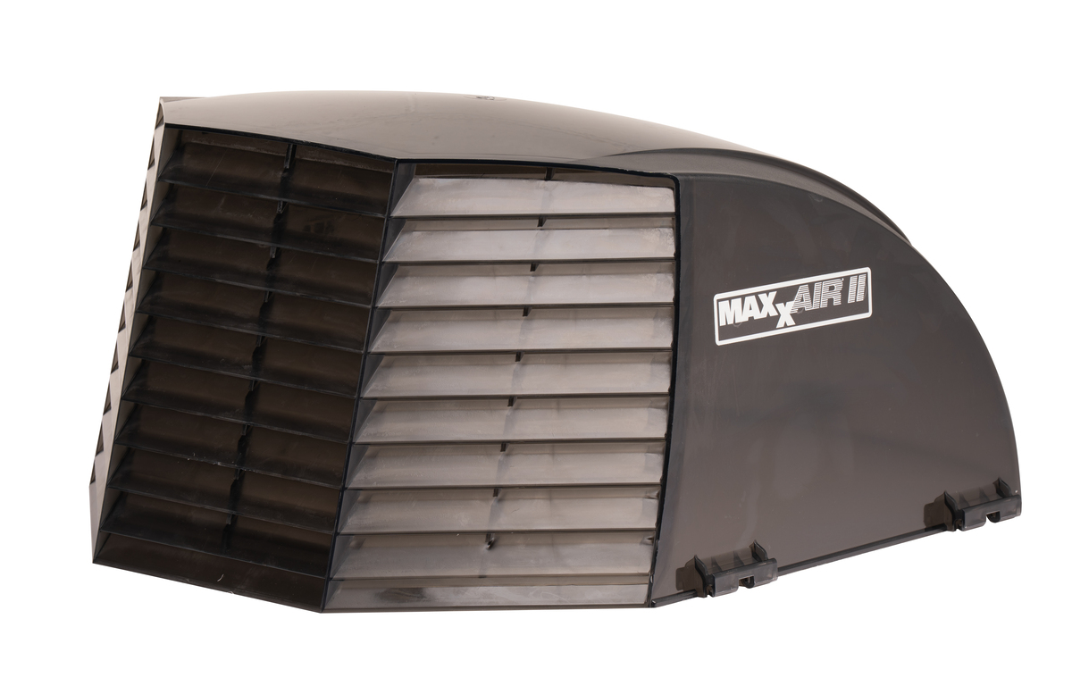 Maxxair II Vent Cover- Smoke, New Design, Includes EZ Clip Hairpins (replaces 1-64649)