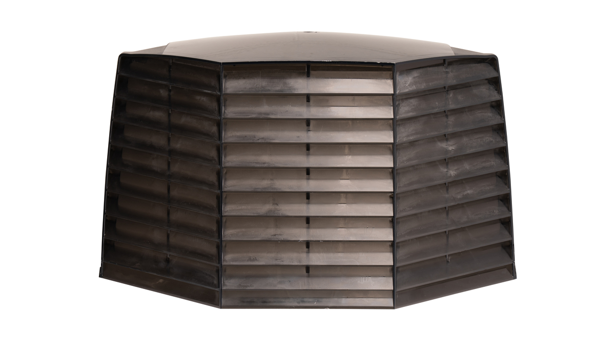 Maxxair II Vent Cover- Smoke, New Design, Includes EZ Clip Hairpins (replaces 1-64649)