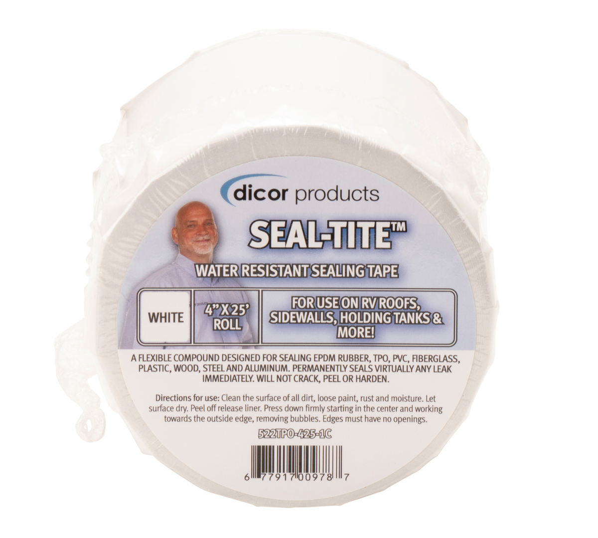 SEAL-TITE TAPE 4"X25' WHITE