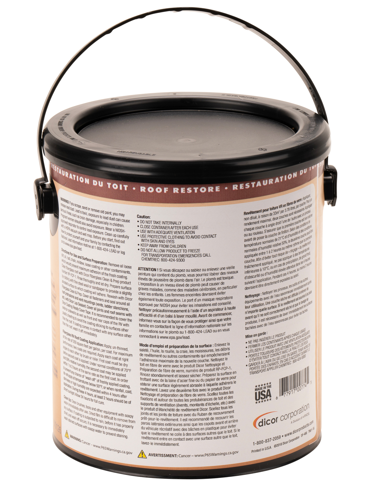 Fiberglas RV Roof Coating 1gal